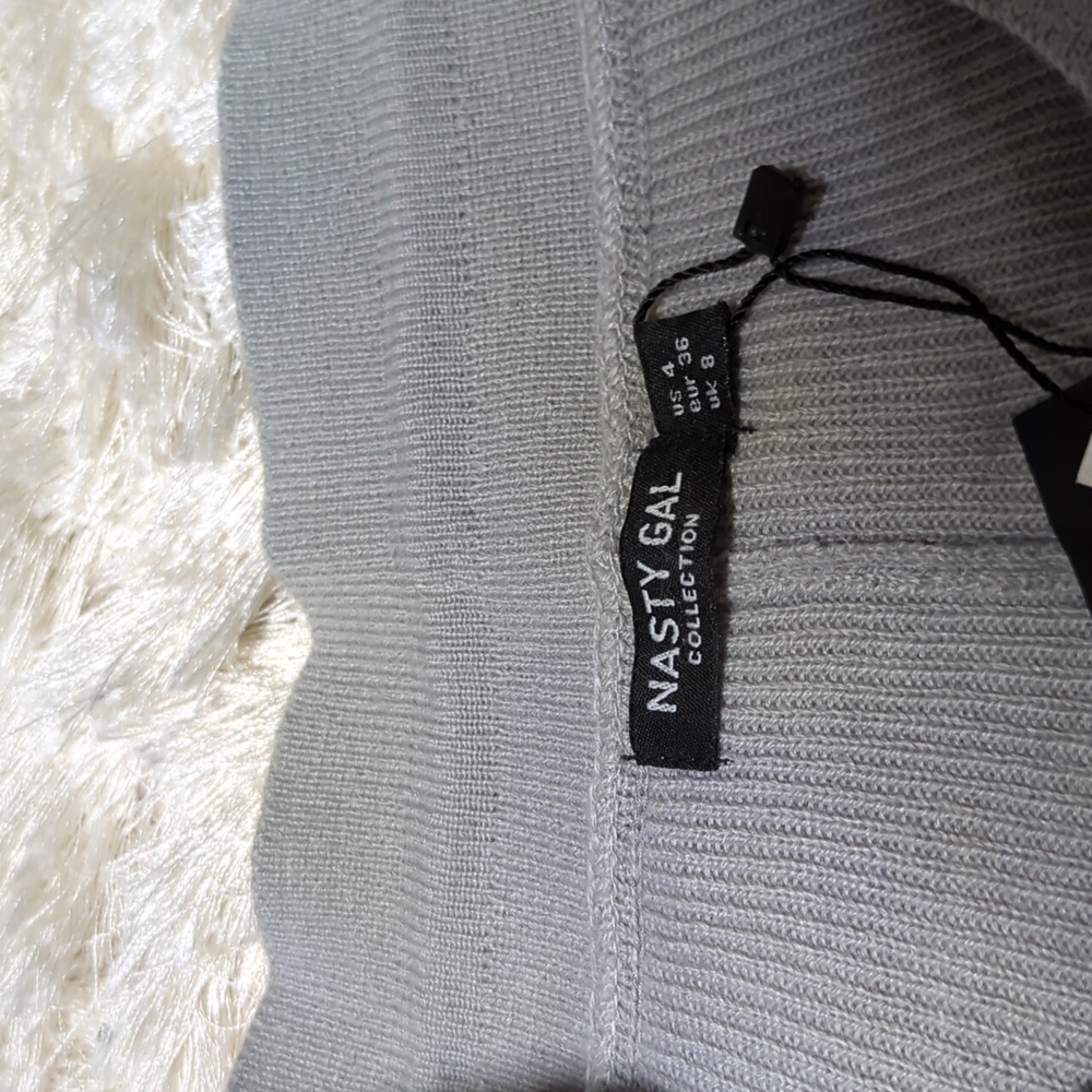 Nasty Gal Weekend Loading Knit Sweater and Joggers Gray Lounge Set 4 - Picture 12 of 14